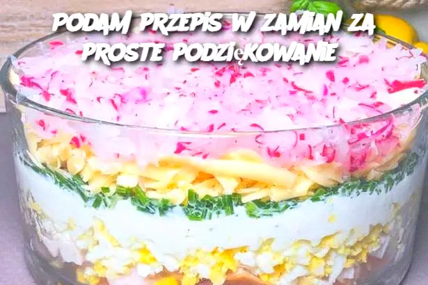 Podam przepis w zamian za proste podziękowanie