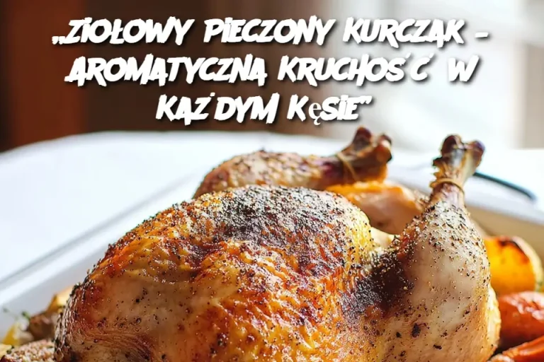 „Ziołowy Pieczony Kurczak – Aromatyczna Kruchość w Każdym Kęsie”