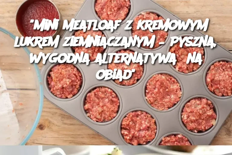 “Mini Meatloaf z kremowym lukrem ziemniaczanym – Pyszna, wygodna alternatywa na obiad”