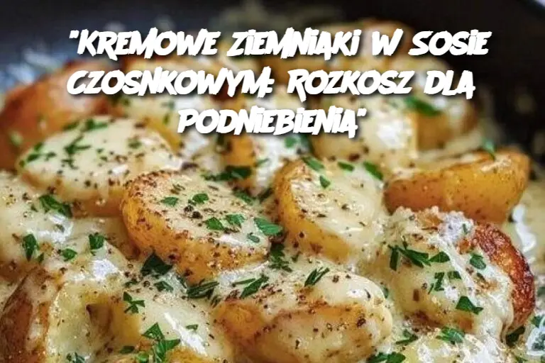 “Kremowe Ziemniaki w Sosie Czosnkowym: Rozkosz dla Podniebienia”