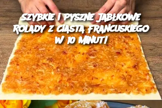 Szybkie i Pyszne Jabłkowe Rolady z Ciasta Francuskiego w 10 Minut!