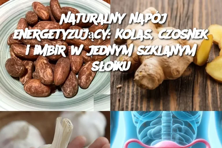 Naturalny napój energetyzujący: Kolas, czosnek i imbir w jednym szklanym słoiku