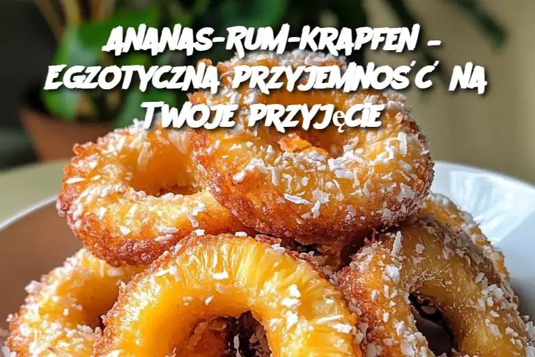 Ananas-Rum-Krapfen – Egzotyczna przyjemność na Twoje przyjęcie