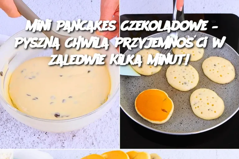 Mini Pancakes Czekoladowe – Pyszna Chwila Przyjemności w Zaledwie Kilka Minut!