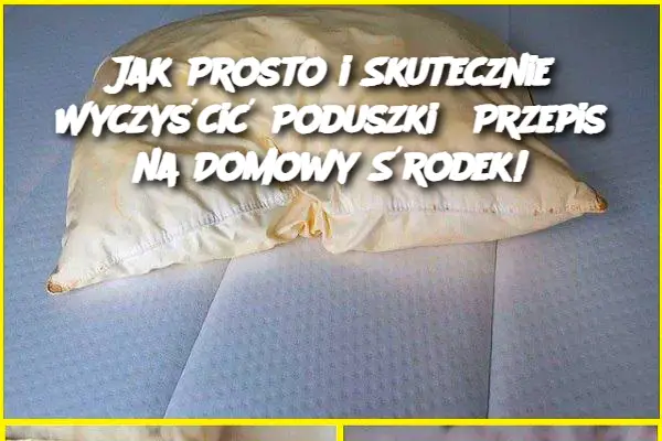 Jak Prosto i Skutecznie Wyczyścić Poduszki? Przepis na Domowy Środek!