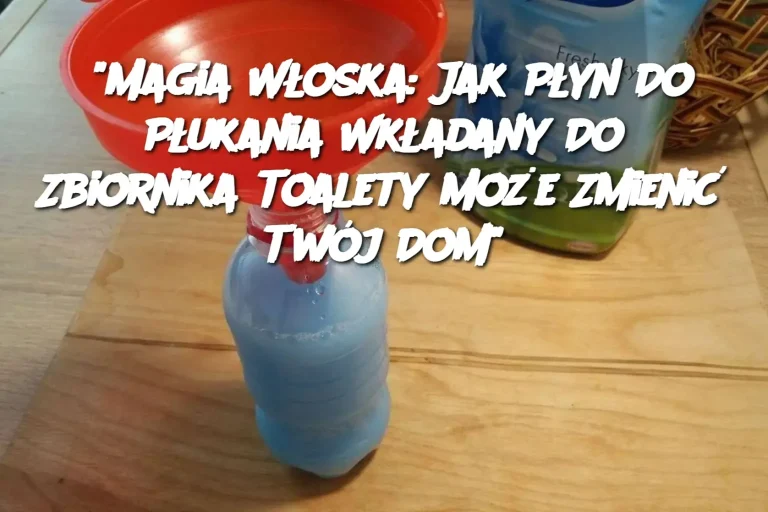 “Magia Włoska: Jak Płyn Do Płukania Wkładany Do Zbiornika Toalety Może Zmienić Twój Dom”