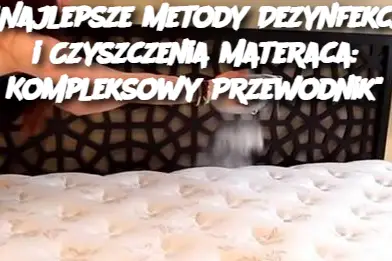 “Najlepsze Metody Dezynfekcji i Czyszczenia Materaca: Kompleksowy Przewodnik”