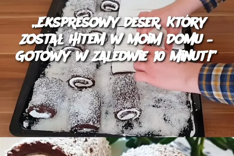 Ekspresowy Deser, Który Został Hitem w Moim Domu – Gotowy w Zaledwie 10 Minut!”