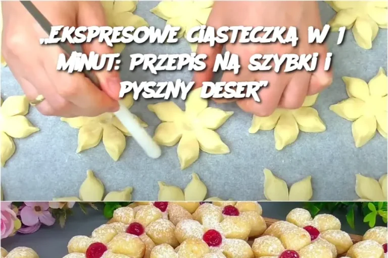 „Ekspresowe ciasteczka w 15 minut: Przepis na szybki i pyszny deser”