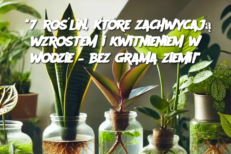 “7 roślin, które zachwycają wzrostem i kwitnieniem w wodzie – bez grama ziemi!”