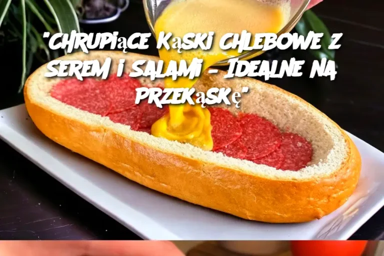 “Chrupiące Kąski Chlebowe z Serem i Salami – Idealne na Przekąskę”