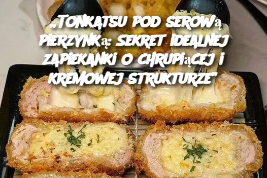 „Tonkatsu pod serową pierzynką: Sekret idealnej zapiekanki o chrupiącej i kremowej strukturze”