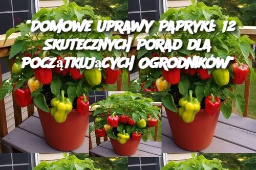 “Domowe Uprawy Papryki: 12 Skutecznych Porad dla Początkujących Ogrodników”