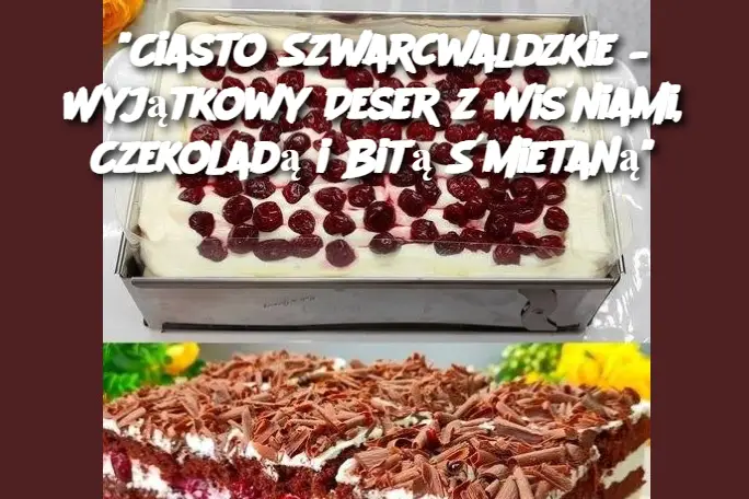 “Ciasto Szwarcwaldzkie – Wyjątkowy Deser z Wiśniami, Czekoladą i Bitą Śmietaną”