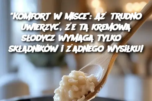 “Komfort w misce”: Aż trudno uwierzyć, że ta kremowa słodycz wymaga tylko 3 składników i żadnego wysiłku!