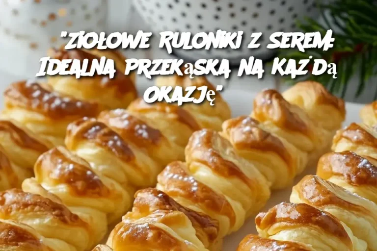 “Ziołowe Ruloniki z Serem: Idealna Przekąska na Każdą Okazję”