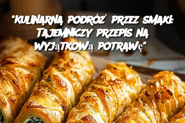 “Kulinarna podróż przez smaki: Tajemniczy przepis na wyjątkową potrawę”