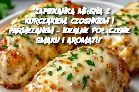 “Zapiekanka mięsna z kurczakiem, czosnkiem i parmezanem – idealne połączenie smaku i aromatu”