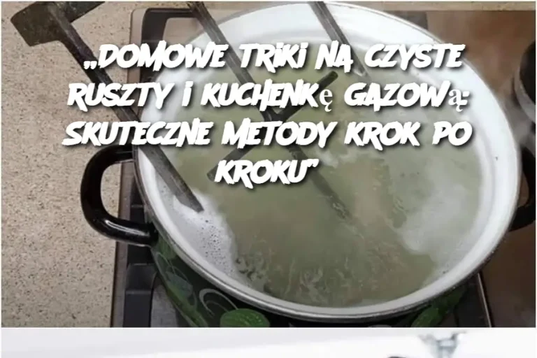 „Domowe triki na czyste ruszty i kuchenkę gazową: Skuteczne metody krok po kroku”