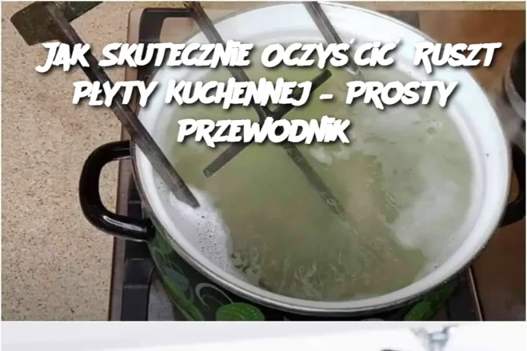 Jak Skutecznie Oczyścić Ruszt Płyty Kuchennej – Prosty Przewodnik