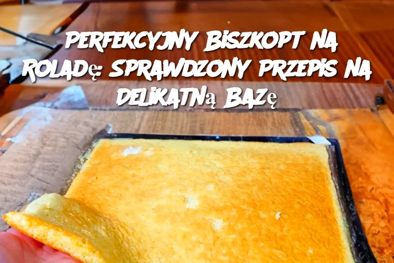 Perfekcyjny Biszkopt na Roladę: Sprawdzony Przepis na Delikatną Bazę