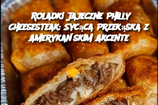 Roladki Jajeczne Philly Cheesesteak: Sycąca Przekąska z Amerykańskim Akcente