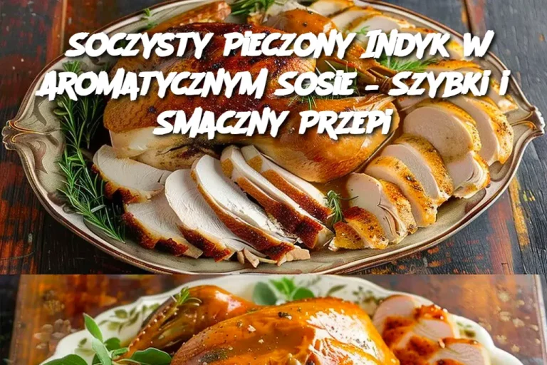 Soczysty Pieczony Indyk w Aromatycznym Sosie – Szybki i Smaczny Przepi