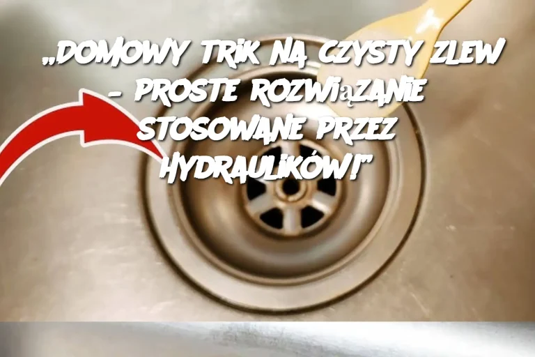 „Domowy trik na czysty zlew – proste rozwiązanie stosowane przez hydraulików!”