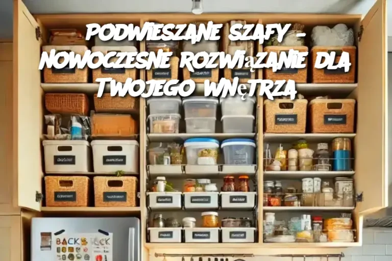 Podwieszane szafy – nowoczesne rozwiązanie dla Twojego wnętrza