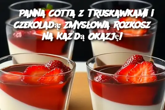 Panna Cotta z Truskawkami i Czekoladą: Zmysłowa Rozkosz na Każdą Okazję!