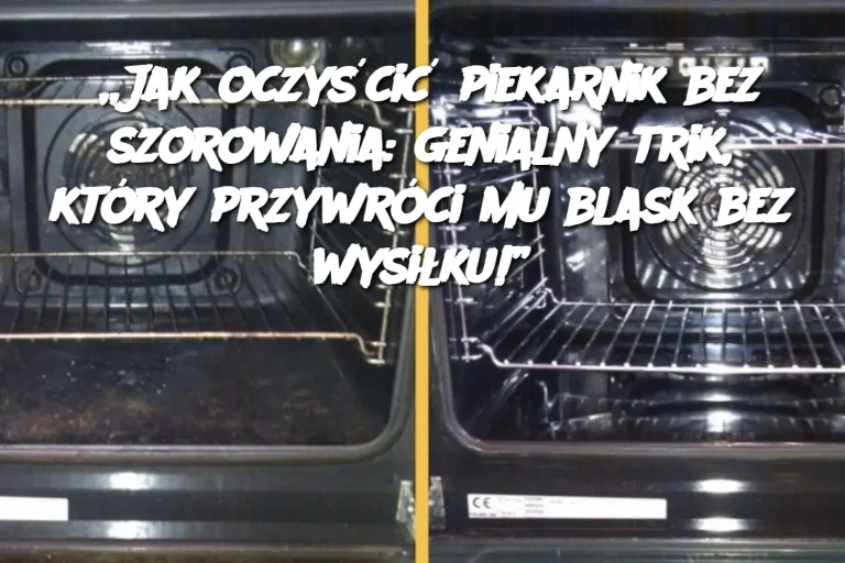 „Jak oczyścić piekarnik bez szorowania: genialny trik, który przywróci mu blask bez wysiłku!”