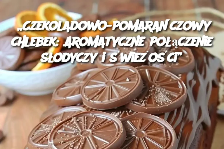 „Czekoladowo-pomarańczowy chlebek: Aromatyczne połączenie słodyczy i świeżości”