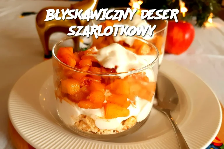 BŁYSKAWICZNY DESER SZARLOTKOWY