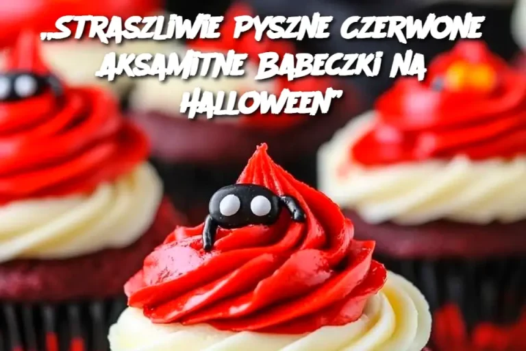 „Straszliwie Pyszne Czerwone Aksamitne Babeczki na Halloween”