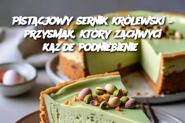 Pistacjowy sernik królewski – przysmak, który zachwyci każde podniebienie