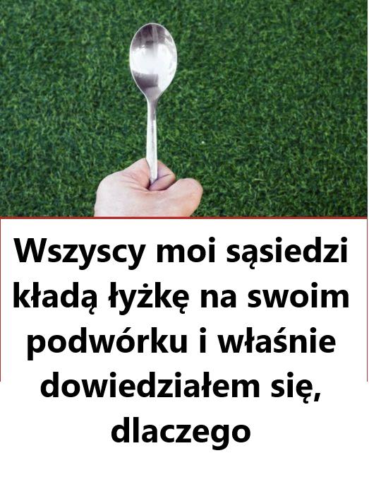 Dowiedziałem się, dlaczego wielu moich sąsiadów umieszcza łyżki na swoich podwórkach.