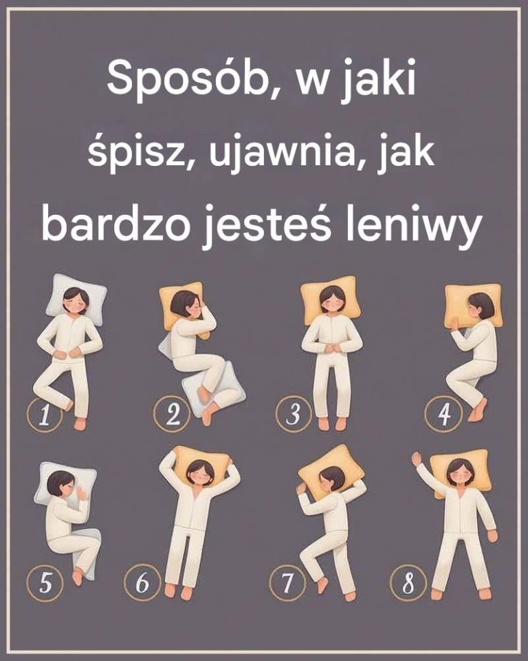 Sposób, w jaki śpisz, ujawnia, jak bardzo jesteś leniwy