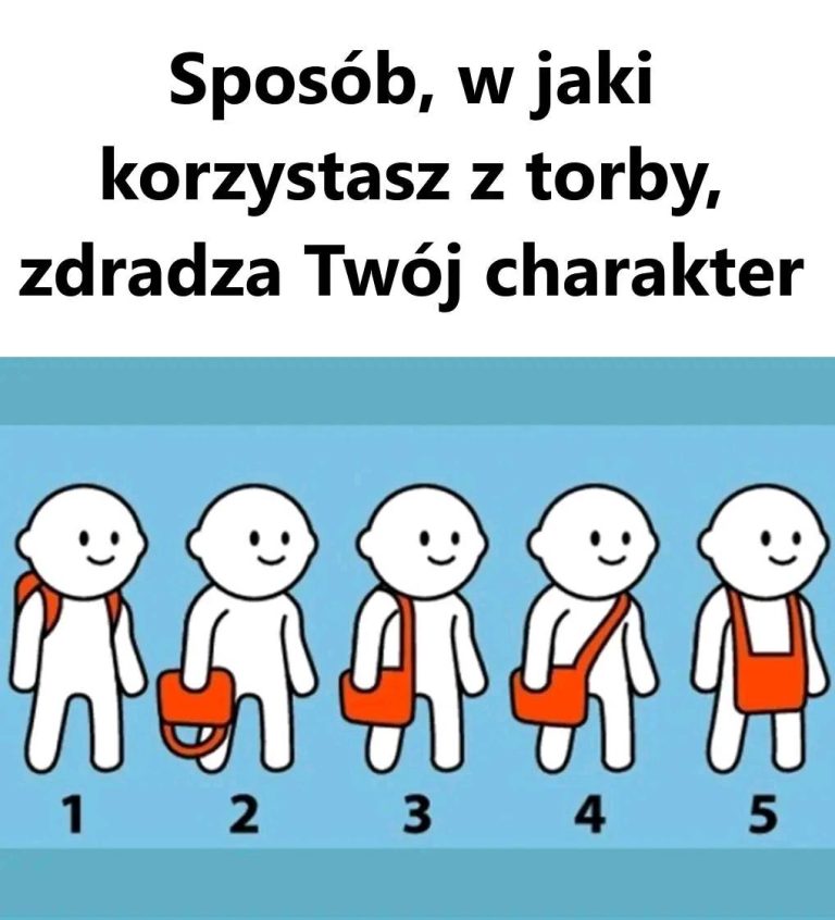 Sposób, w jaki korzystasz z torby, daje wskazówki na temat twojej postaci.