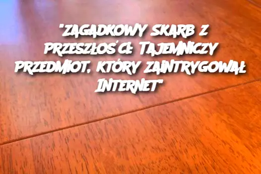 “Zagadkowy Skarb z Przeszłości: Tajemniczy Przedmiot, który Zaintrygował Internet”