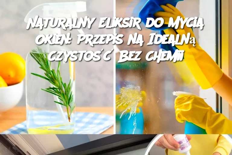 Naturalny Eliksir do Mycia Okien: Przepis na Idealną Czystość Bez Chemii