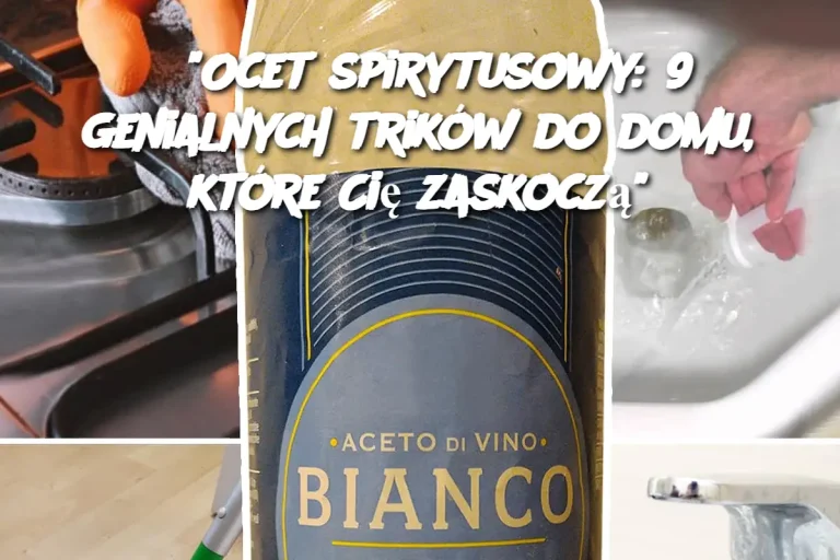 “Ocet spirytusowy: 9 genialnych trików do domu, które Cię zaskoczą”