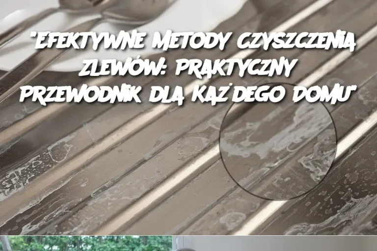 “Efektywne Metody Czyszczenia Zlewów: Praktyczny Przewodnik dla Każdego Domu”