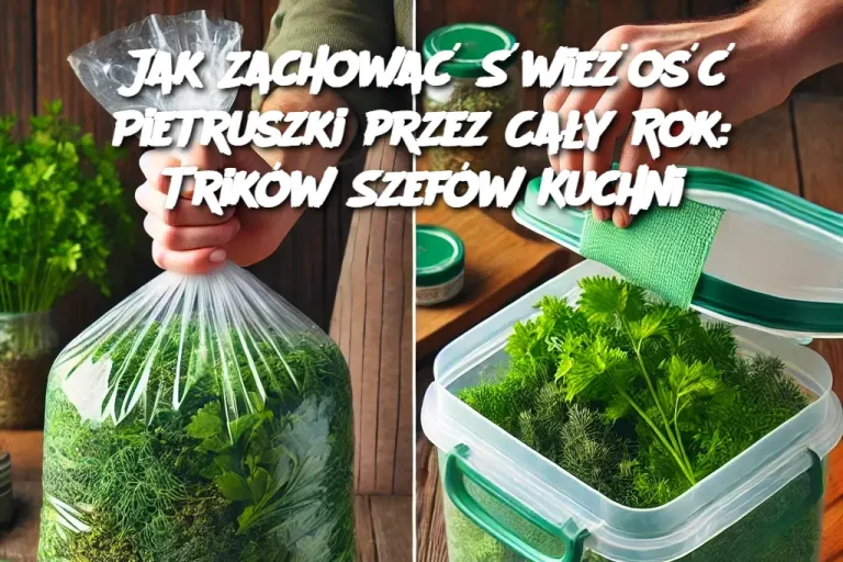 Jak Zachować Świeżość Pietruszki przez Cały Rok: Trików Szefów Kuchni