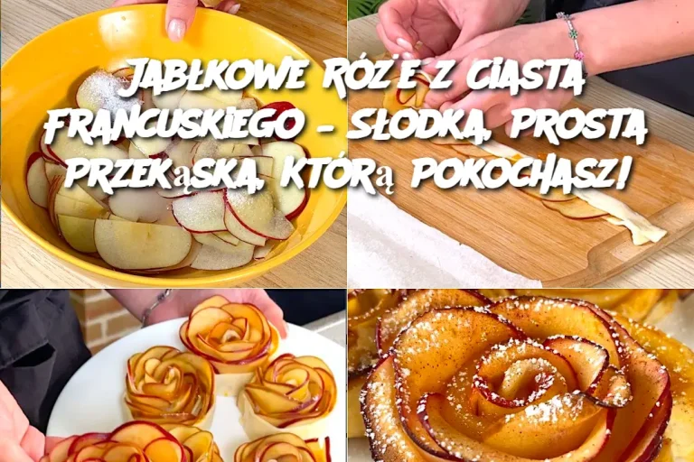 Jabłkowe Róże z Ciasta Francuskiego – Słodka, Prosta Przekąska, Którą Pokochasz!