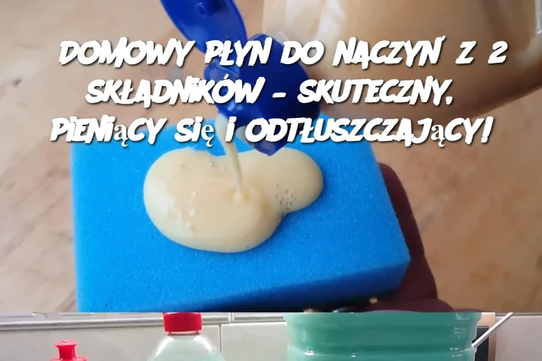 Domowy płyn do naczyń z 2 składników – skuteczny, pieniący się i odtłuszczający!