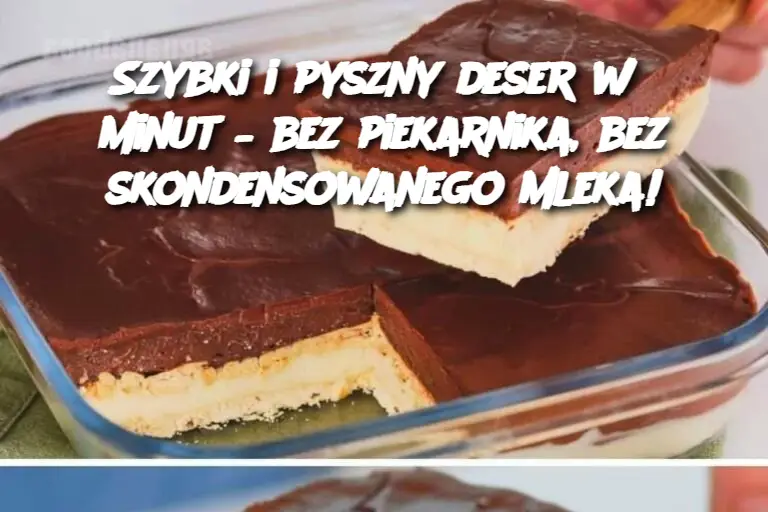 Szybki i pyszny deser w 5 minut – bez piekarnika, bez skondensowanego mleka!