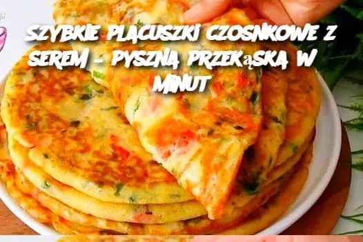 Szybkie placuszki czosnkowe z serem – pyszna przekąska w 5 minut