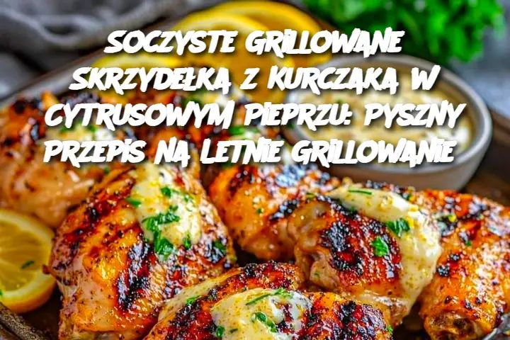 Soczyste Grillowane Skrzydełka z Kurczaka w Cytrusowym Pieprzu: Pyszny Przepis na Letnie Grillowanie