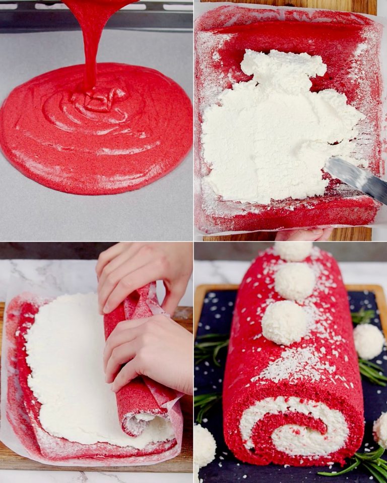 „Red Velvet Roll – Amerykański Klasyk w Wyjątkowej Roladzie”
