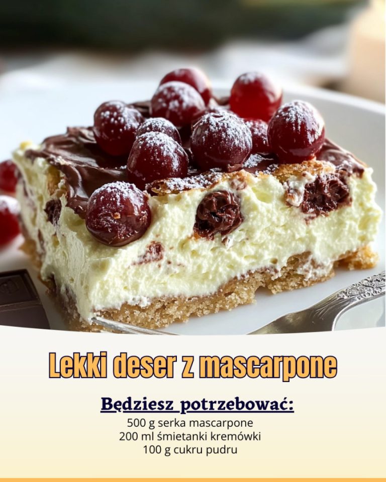 Lekki deser z mascarpone –